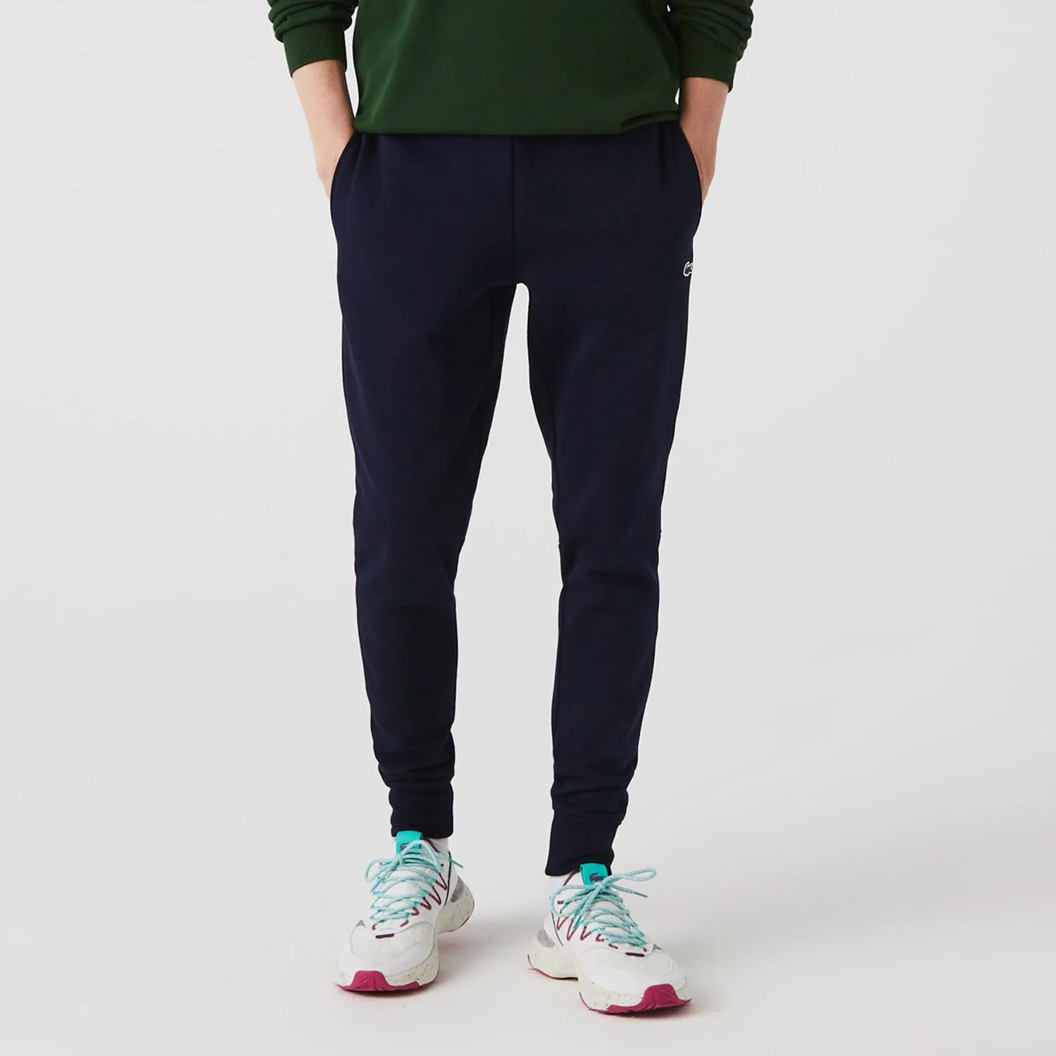 Lacoste tracksuit bottoms navy best sale